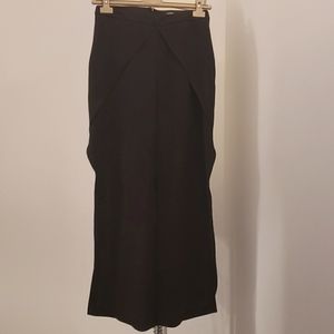 GOEN.J Black Pants side slit